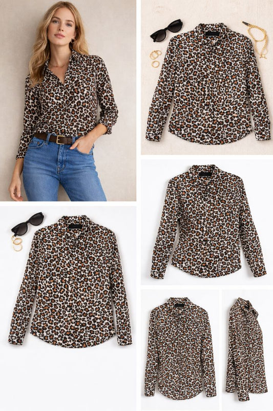 Leopard J Crew leopard shirt