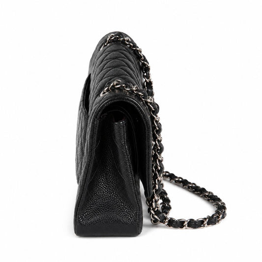 Chanel double flap caviar