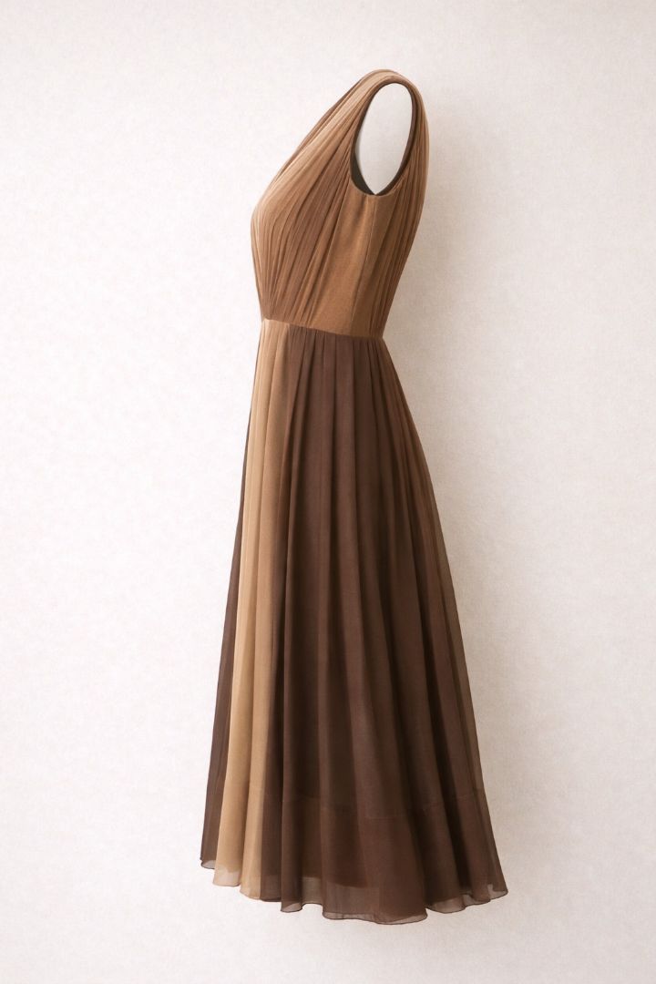 ombre brown Talbots ombre dress