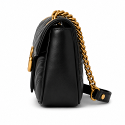black and gold Gucci Marmont mini Matelasse with dust bag and box