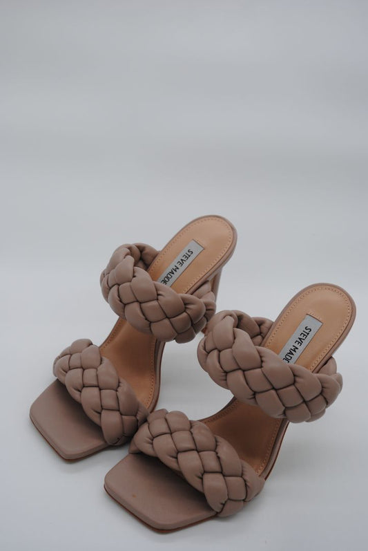 Nude Steve Madden braided strap mules NWT, 7.5 US