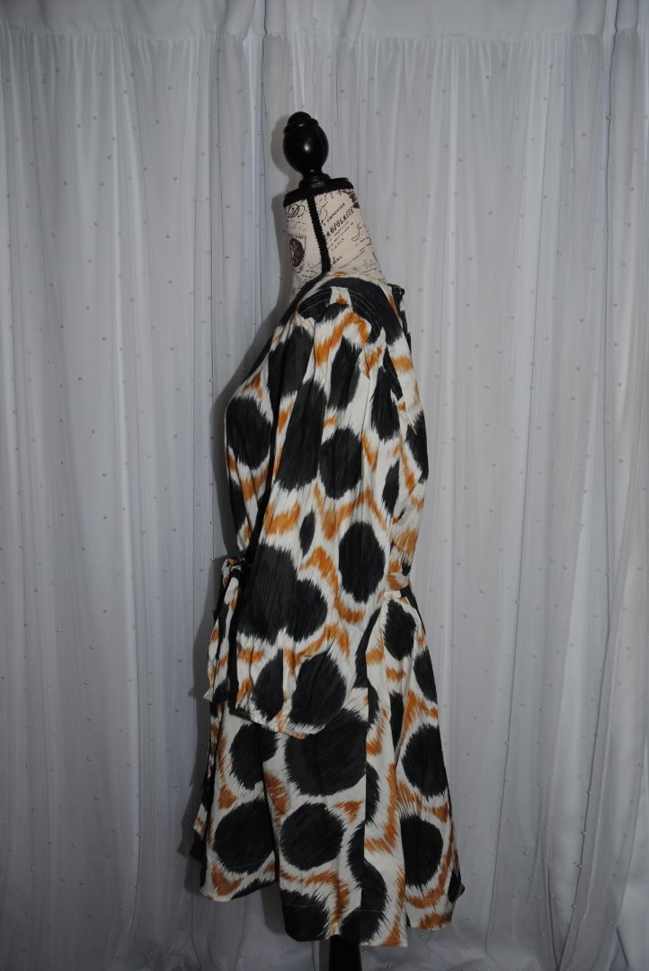 black and yellow anthropologie/ MAEVE Maeve destin mini dress NWT, XL