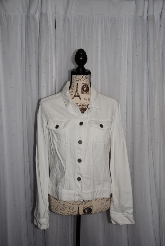 white Paige Paige white denim jacket, M