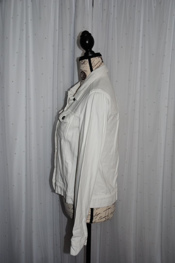 white Paige Paige white denim jacket, M