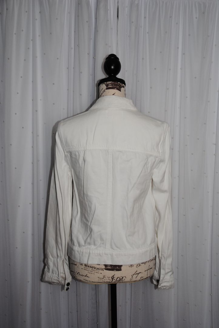 white Paige Paige white denim jacket, M