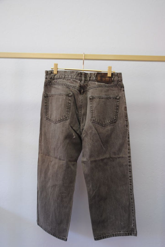 gray Burberry BURBERRY London wide leg jeans, 10