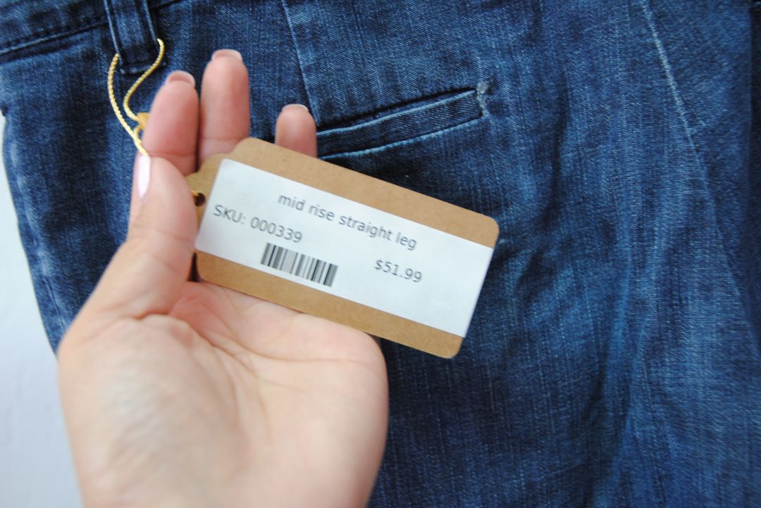 denim dark Prada mid rise straight leg, 30 in /46 EU