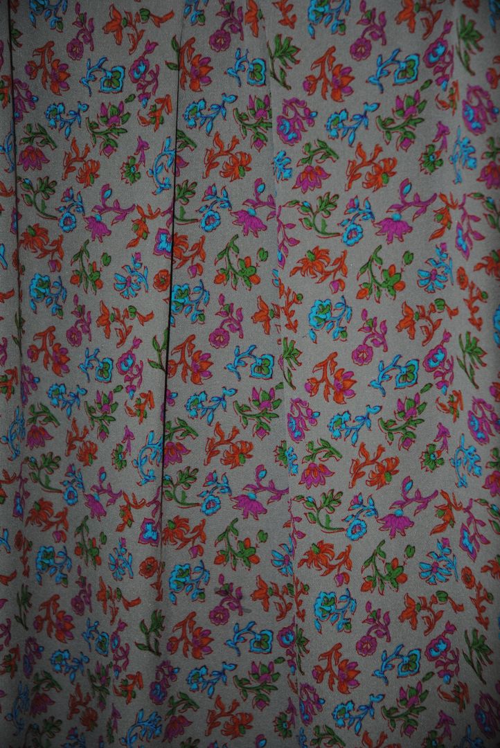 grey multi Vince floral dress, XS