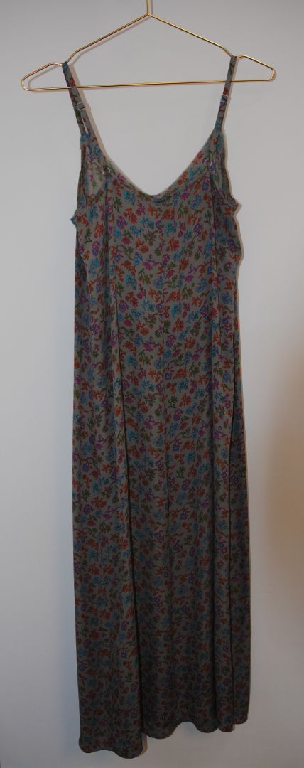 grey multi Vince floral dress, XS