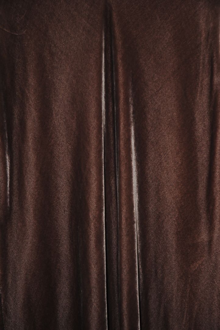 brown grey Vince velvet dress, S
