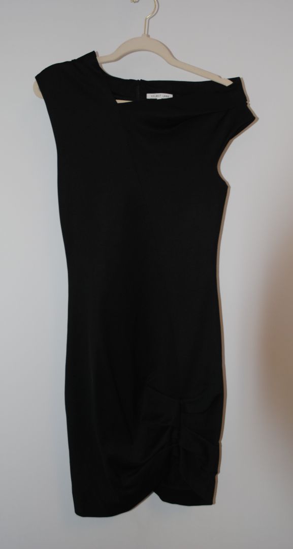 black Helmut Lang midi dress, 6