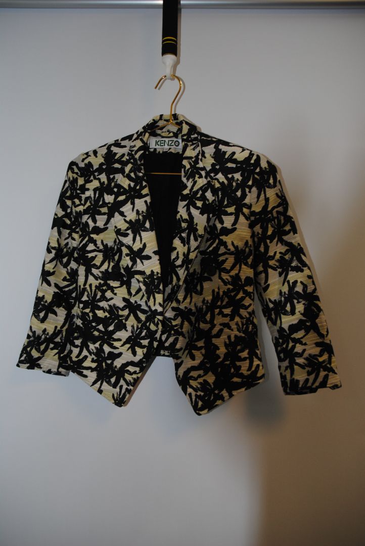 black multi Kenzo buttoned jacket, 34