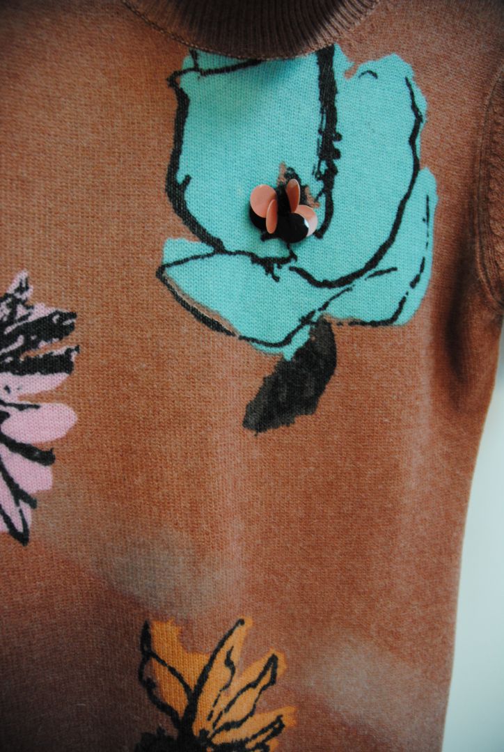 blush M Missoni Floral embellished short sleeve, M