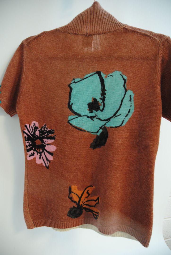 blush M Missoni Floral embellished short sleeve, M