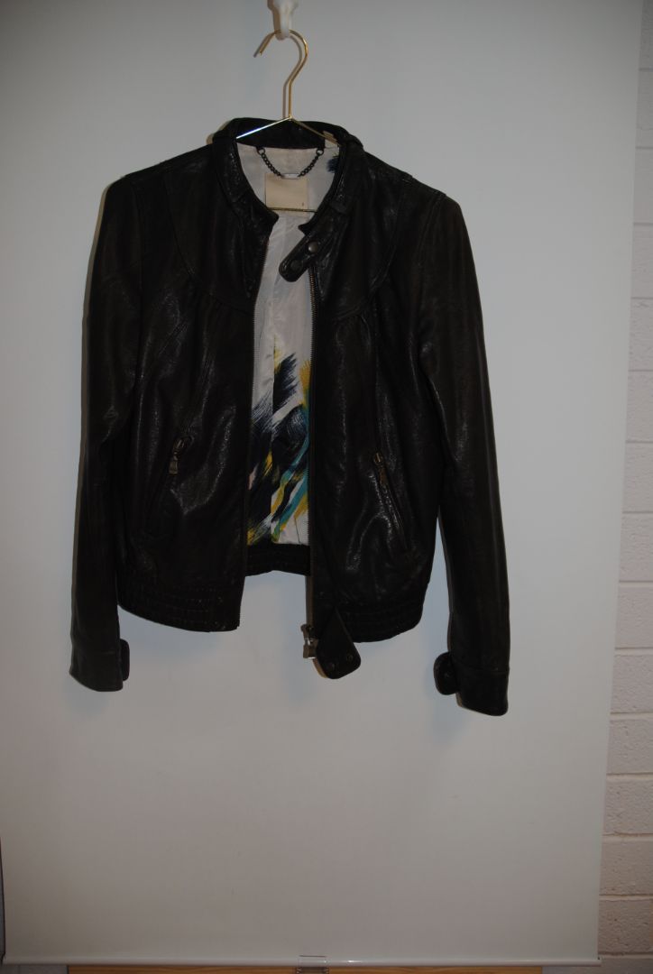 black Ted Baker moto jacket, EU 2
