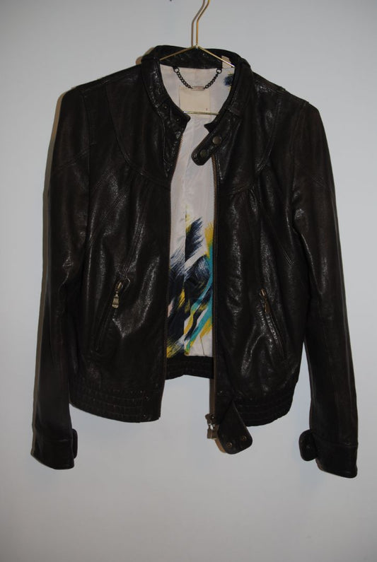 black Ted Baker moto jacket, EU 2