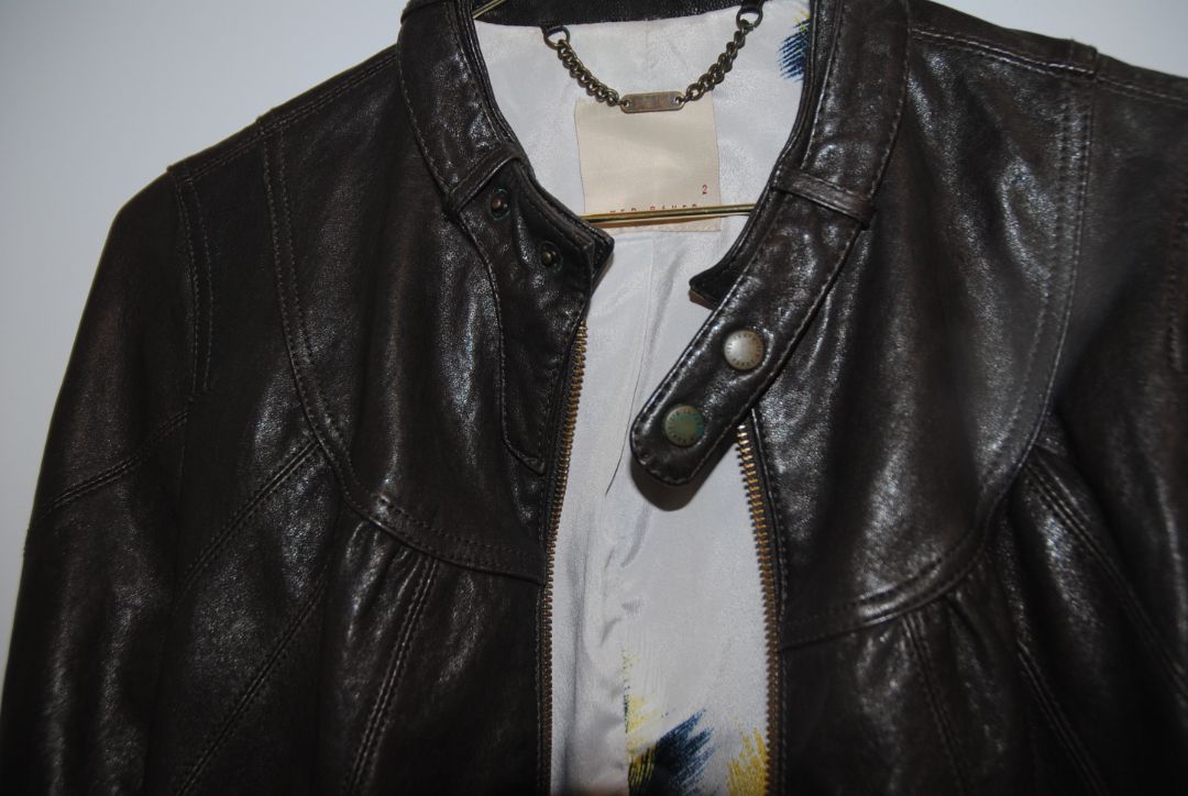black Ted Baker moto jacket, EU 2
