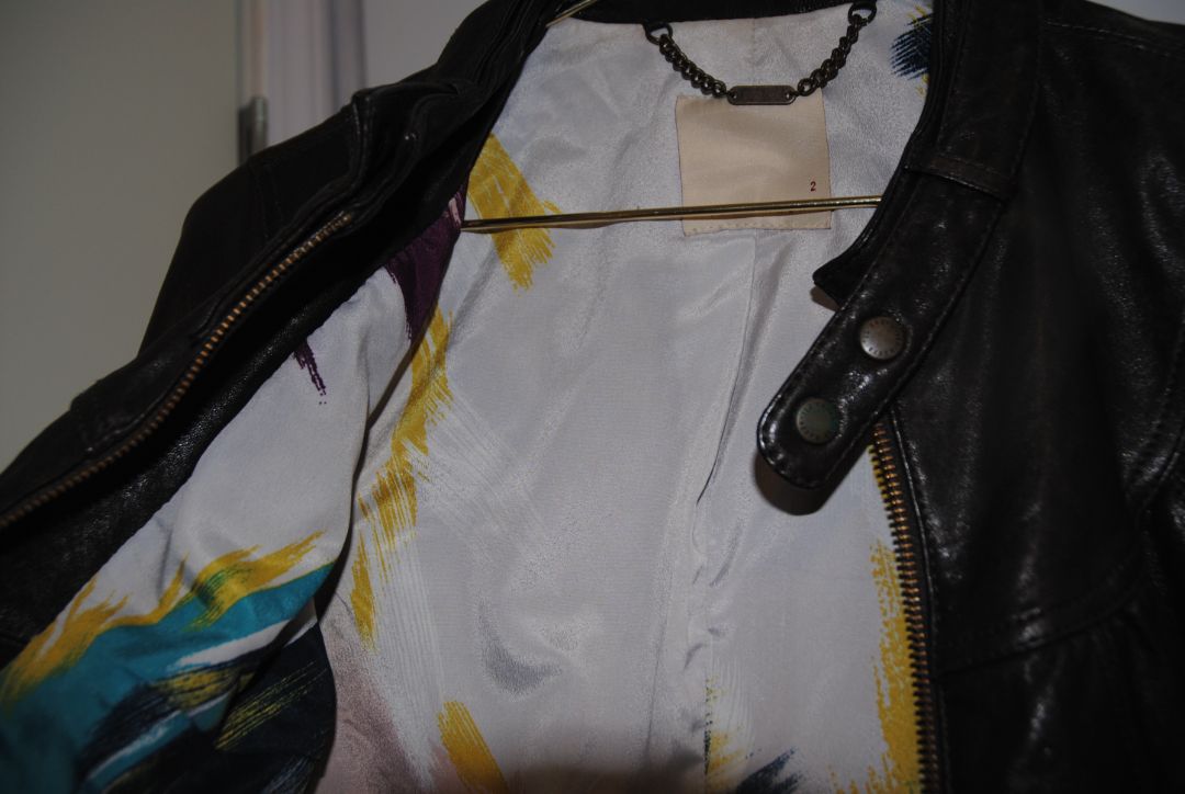 black Ted Baker moto jacket, EU 2