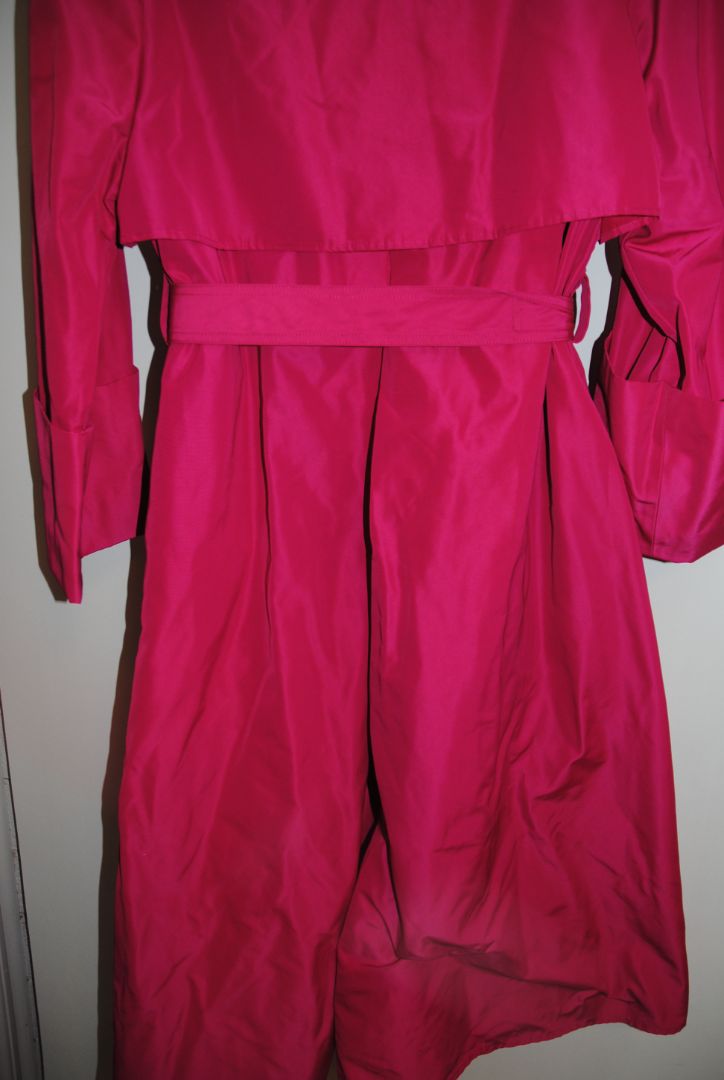 Fuschia Banana Republic rain coat, xs