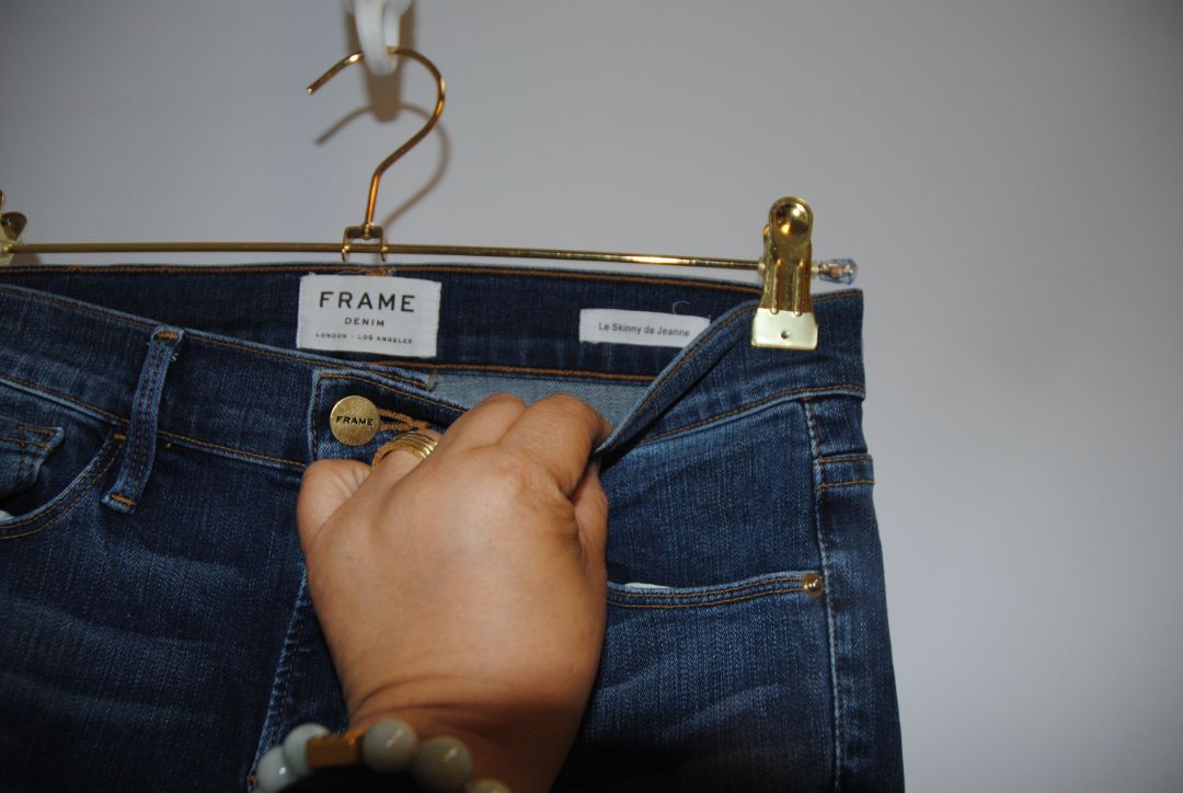 medium wash FRAME le skinny de jeanne, 25