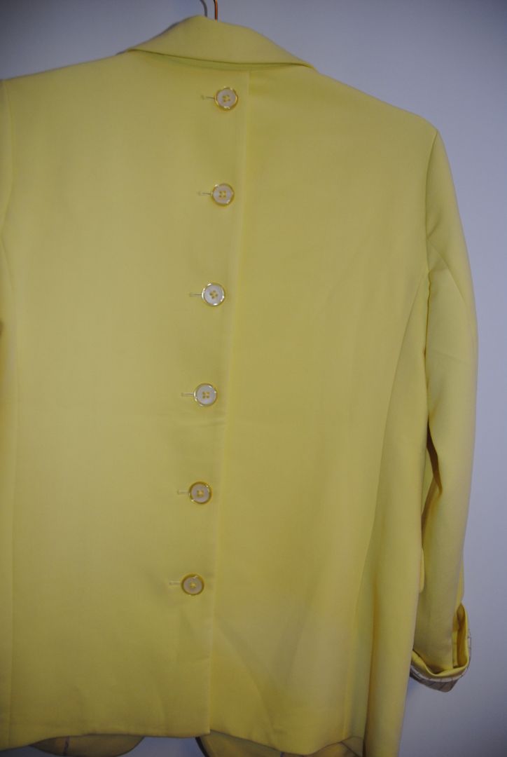 lemon yellow Maeve tailored blazer, 4/6