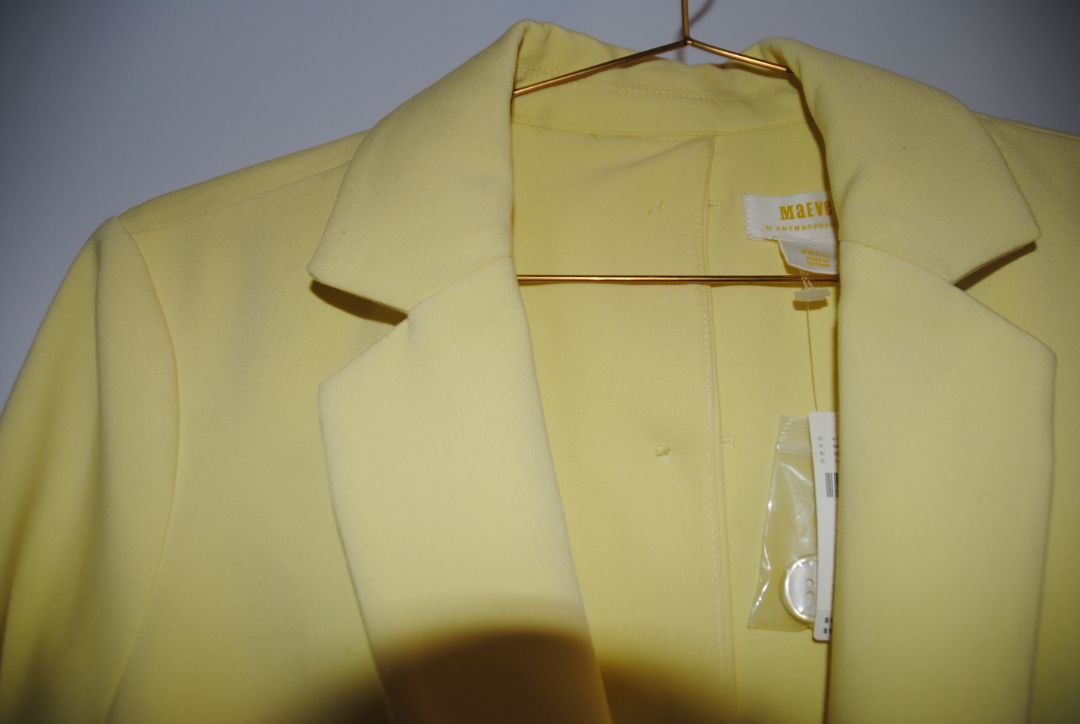 lemon yellow Maeve tailored blazer, 4/6