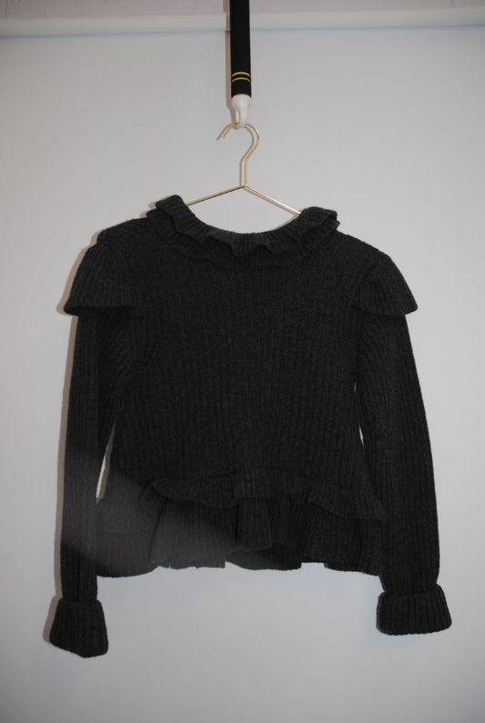 dark grey Ganni sweater, XXS