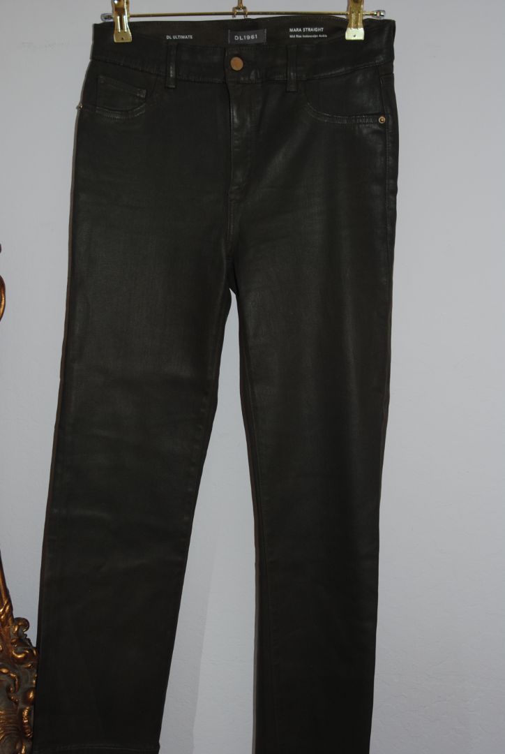 black Alice + Olivia high rise side button, 27