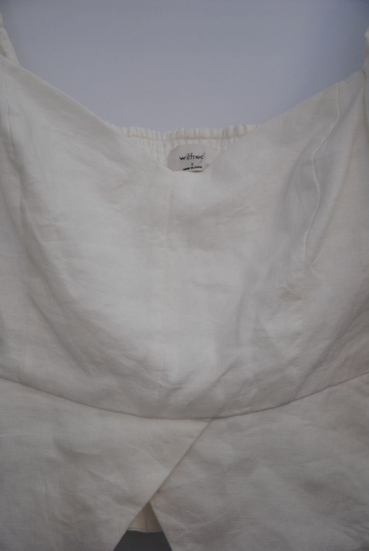 white Wilfred puff sleeve top, S