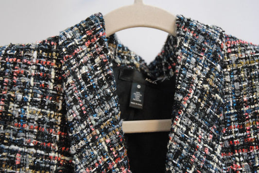 multicolor Aqua TWEED double breast jacket, xs