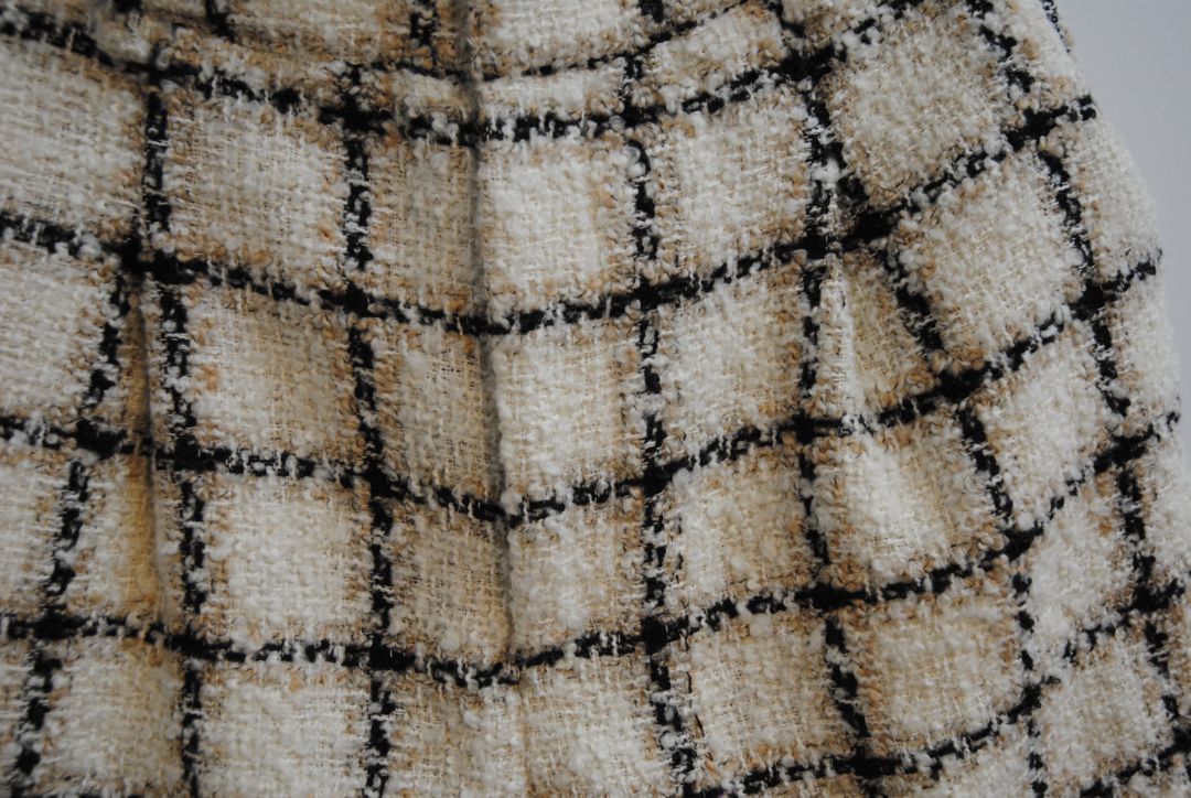 black and white Anine Bing tweed shorts, 8