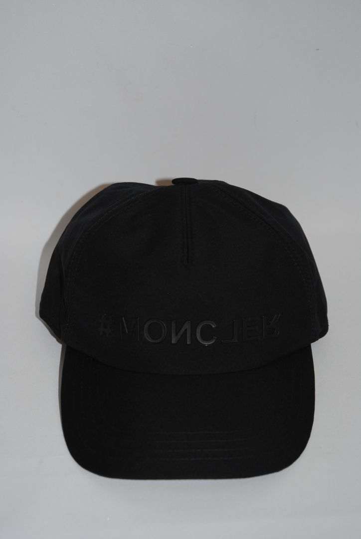 black Moncler Performance Tech Baseball Cap, OS