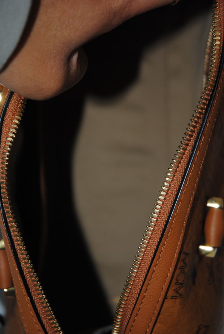 cognac MCM Essential Boston Bag – Medium, Length: 11.8 in (30 cm) Height: 7.5 in (19 cm) Depth: 6.7 in (17 cm) Handle Drop: 4 in (10 cm) Strap Drop: Adjustable up to 22 in (crossbody)