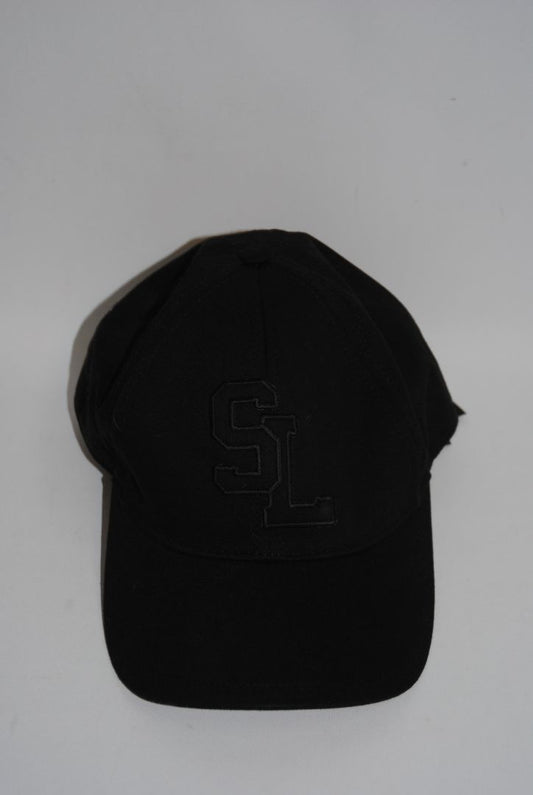 black Saint Laurent Baseball Cap, Brim length: ~2.75–3 inches Crown height: ~4.5 inches Size range: Adjustable (fits S–L)