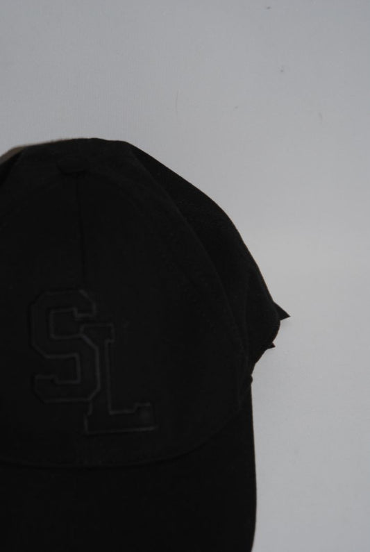 black Saint Laurent Baseball Cap, Brim length: ~2.75–3 inches Crown height: ~4.5 inches Size range: Adjustable (fits S–L)