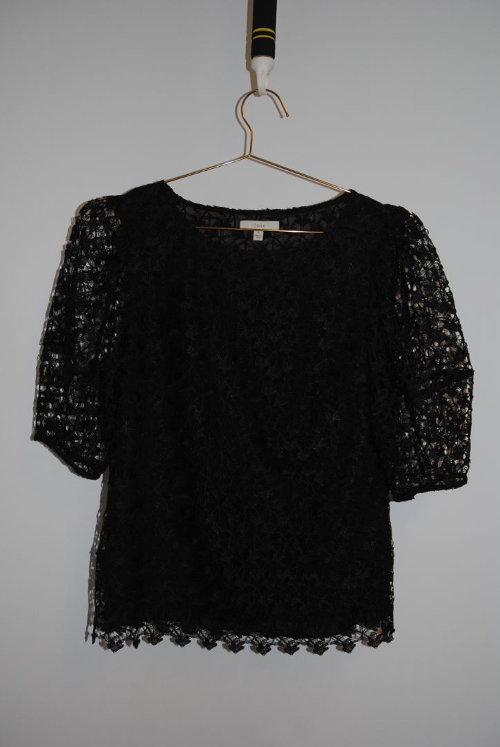 black Joie lace top, 6/S