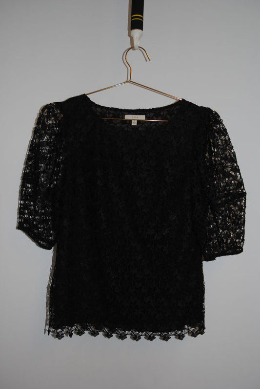 black Joie lace top, 6/S