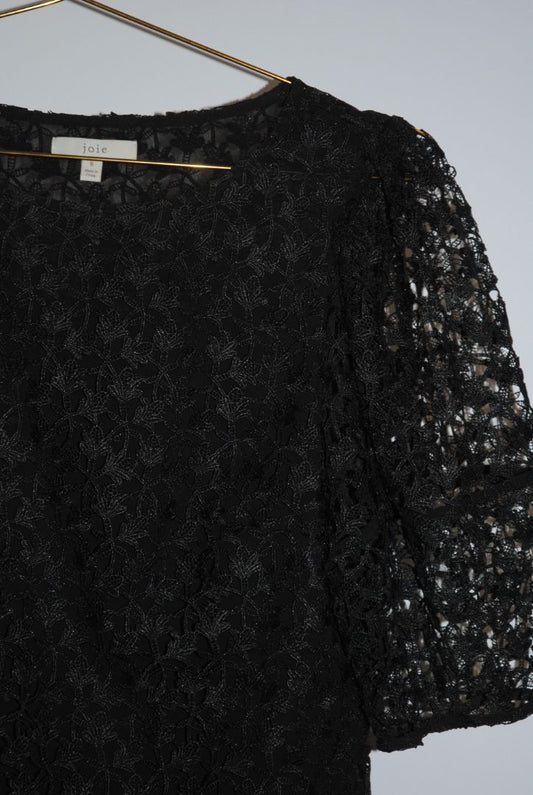 black Joie lace top, 6/S
