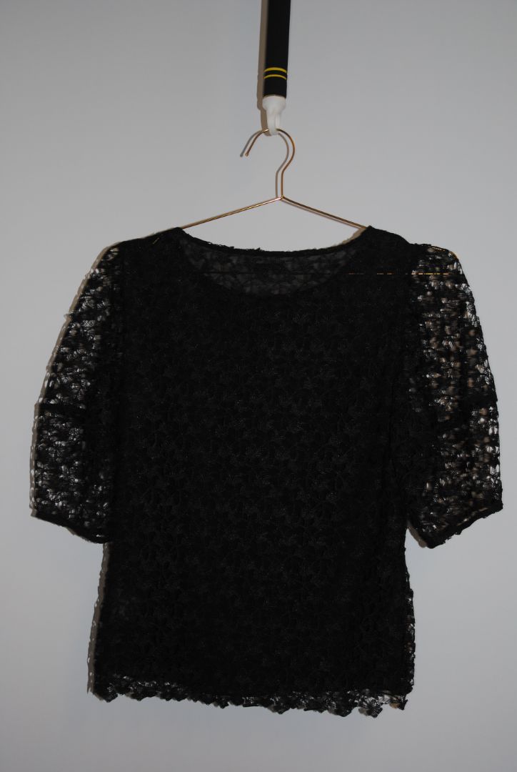 black Joie lace top, 6/S