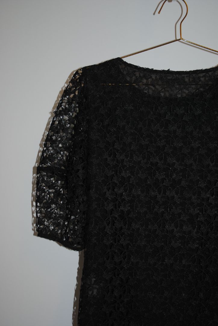 black Joie lace top, 6/S