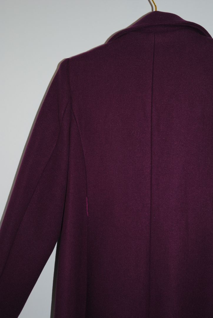 purple Aforet wool coat, S