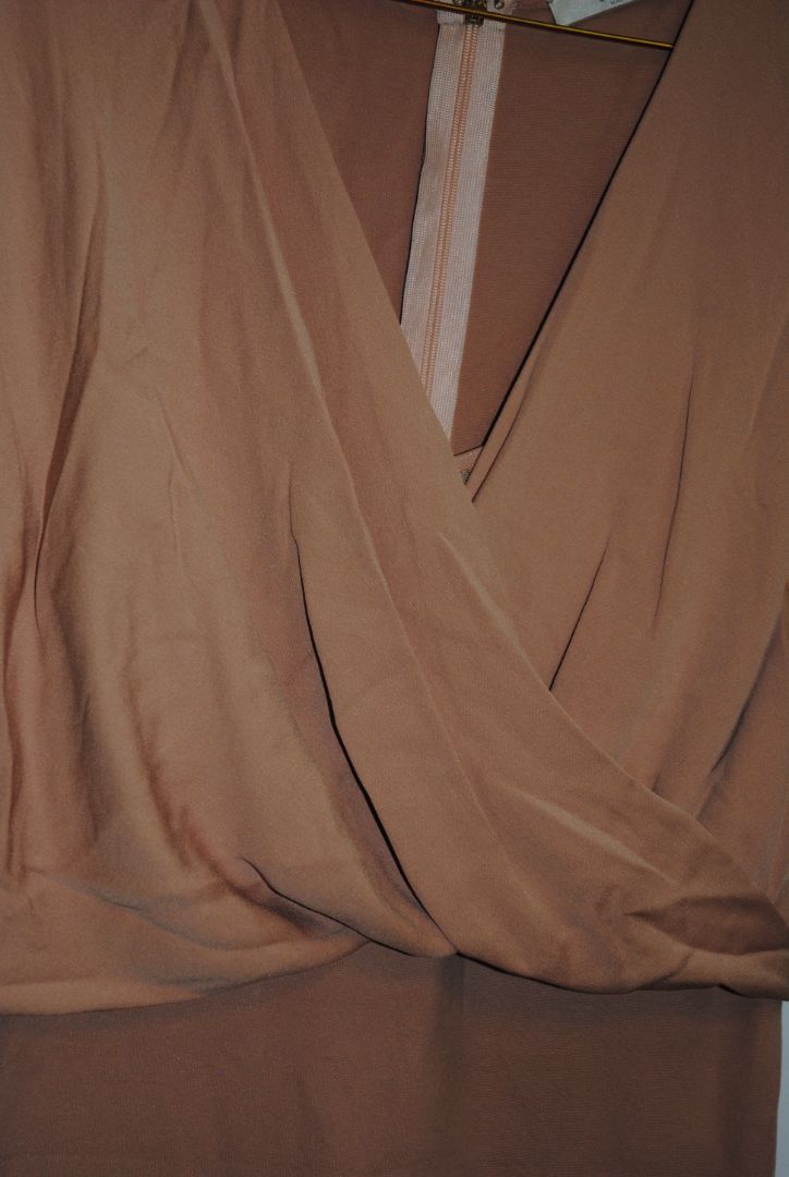 blush Max Mara draped sheath dress, Length: 40 in / 102 cm Bust: 34 in / 86 cm Waist: 28 in / 71 cm Hips: 36 in / 91 cm