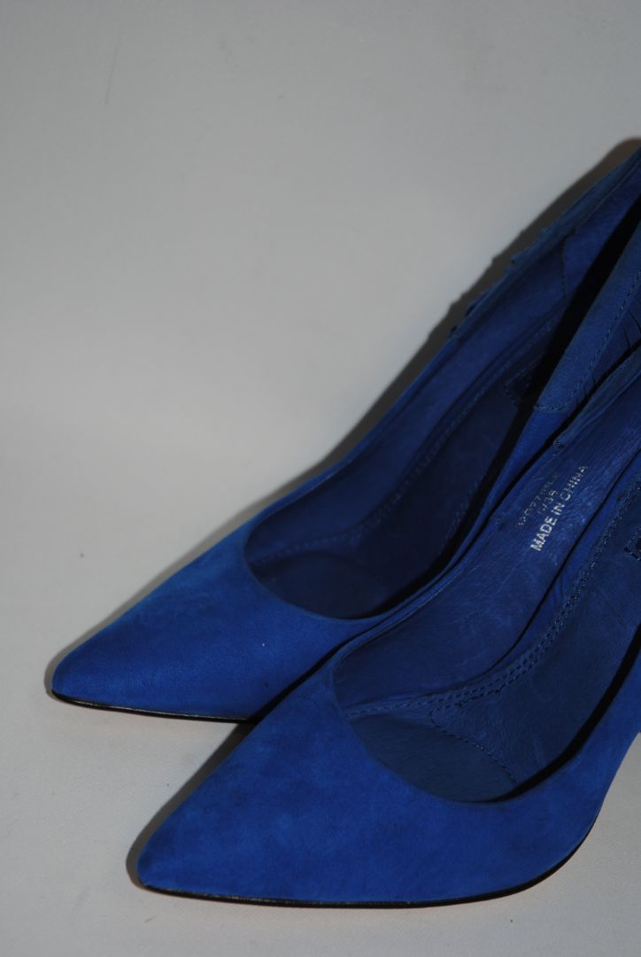 blue Topshop fringe pumps, 7