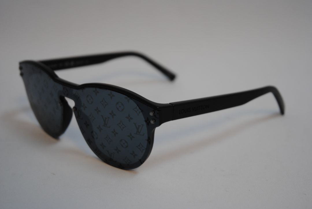 black Louis Vuitton 1.1 Millionaires Sunglasses, Lens Width: 51 mm Bridge: 22 mm Temple Length: 145 mm Fit: Oversized / Shield-style