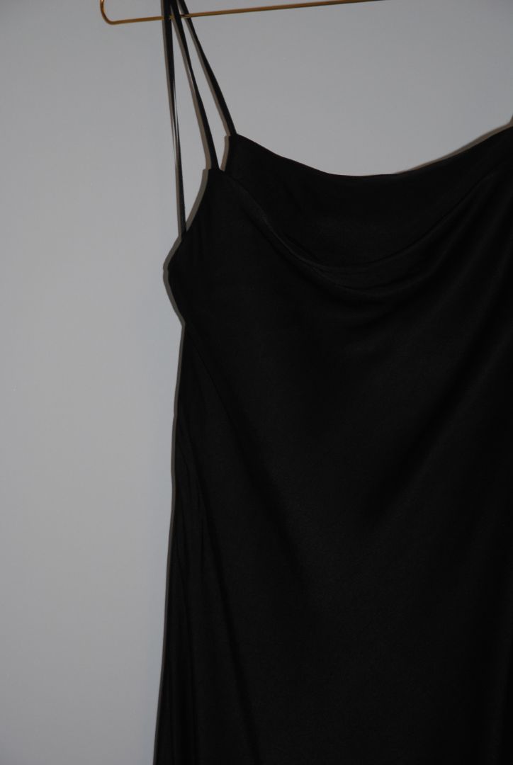 black Zara midi dress, S