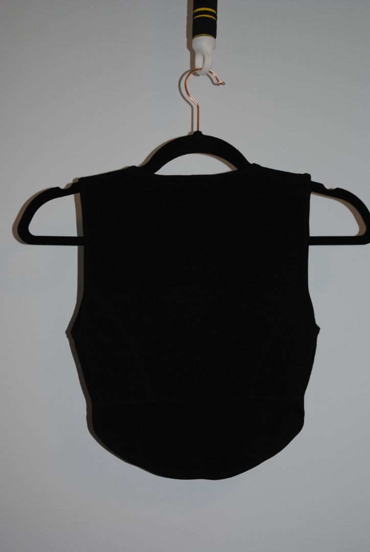 black Babaton crop shirt, xs