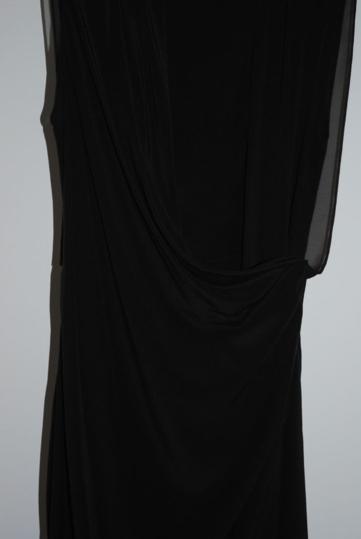 black All Saints silk wrap dress, 2