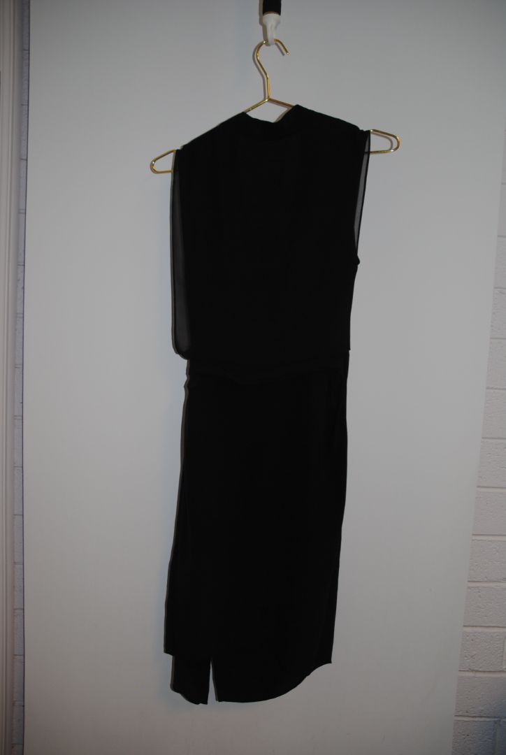 black All Saints silk wrap dress, 2