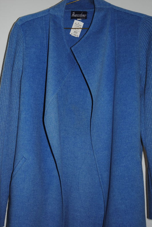 blue Barcelino wool cashmere coat, Large