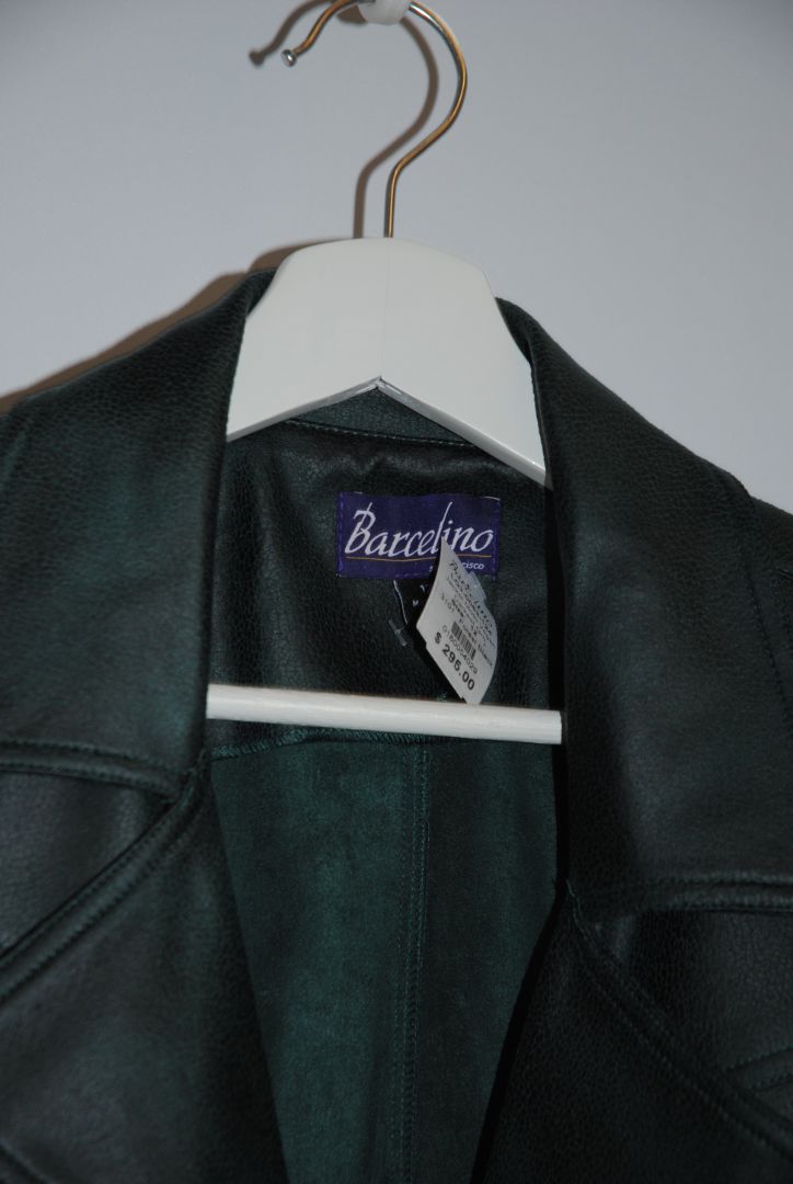 emerald green Barcelino moto jacket, 12